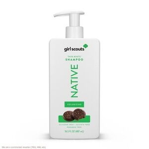 Native Girl Scouts Thin Mint Volumizing Shampoo 16.5 OZ NEW
